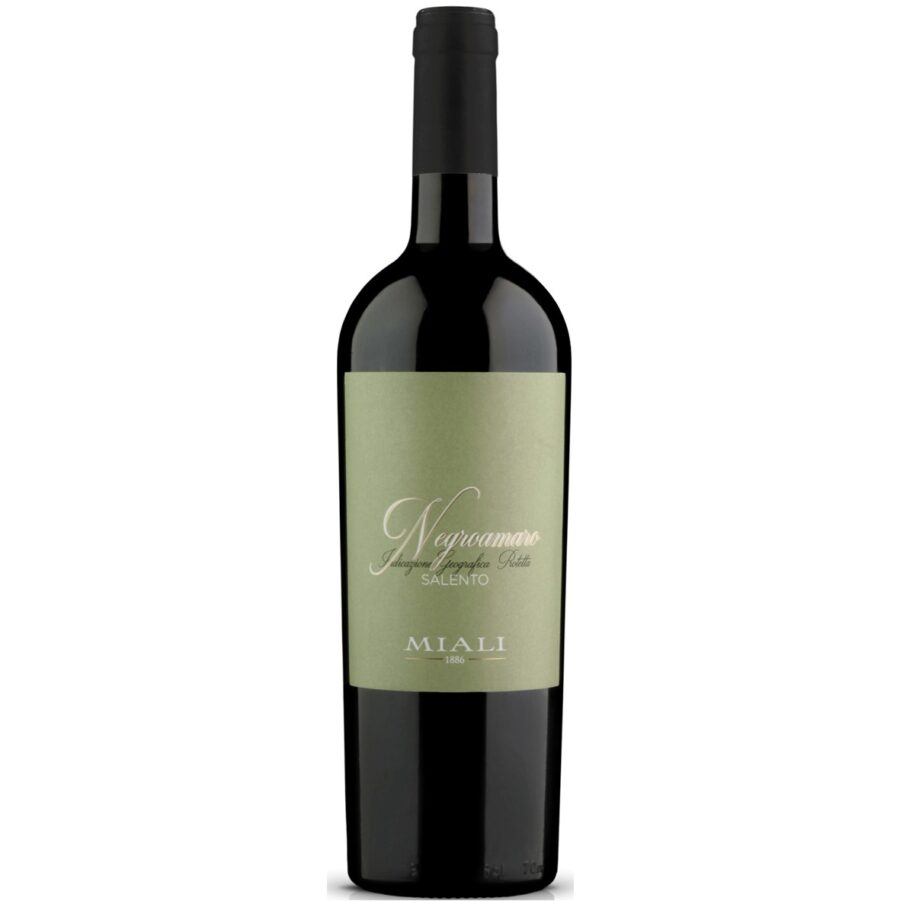 Italiensk rødvin Cantine Miali Negroamaro Iclassici Puglia Italien 75 cl.