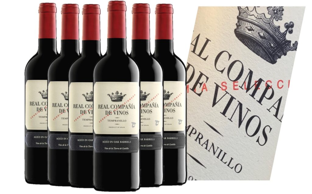Real Comania de vinos Tempranillo Vendimia Seleccionada x 6 bund banner