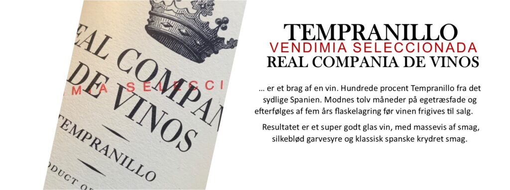 Tempranillo Real Compania de Vinos banner