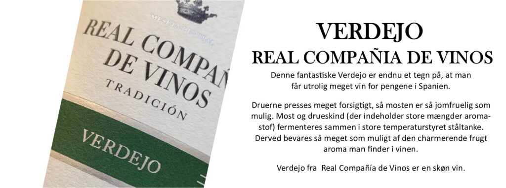 Verdejo Real Compania de Vinos banner