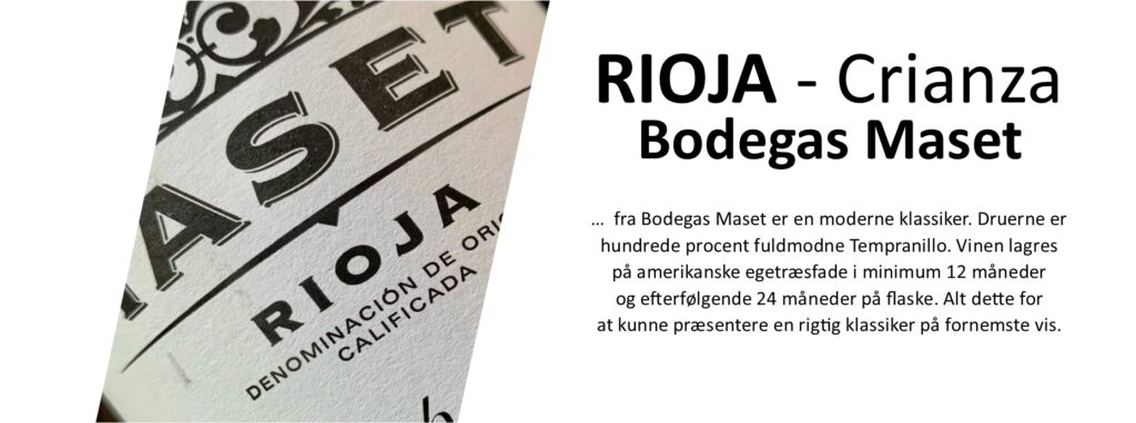 Bodegas Maset Rioja Crianza banner