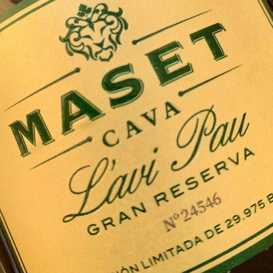 Cava L'avi Pau Grand Reserva label kvasrat 2