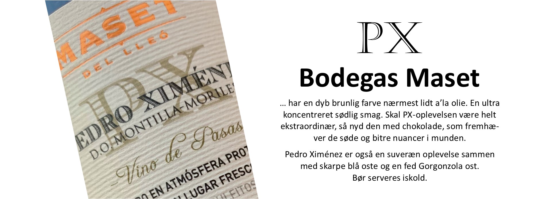 Bodegas Maset PX banner 2