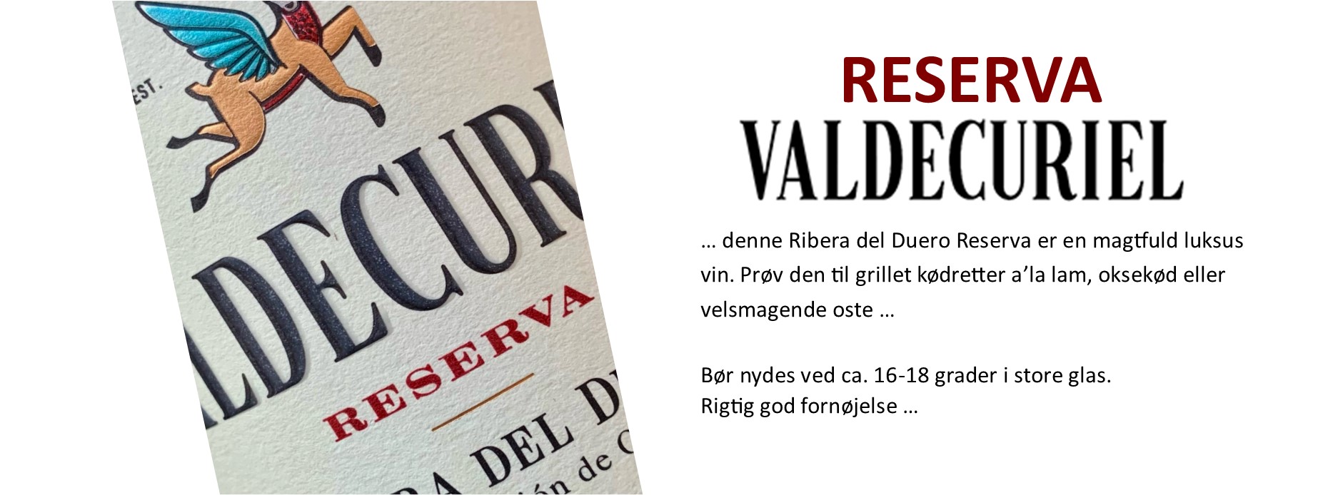 Bodegas Valdecuriel Reserva banne 1