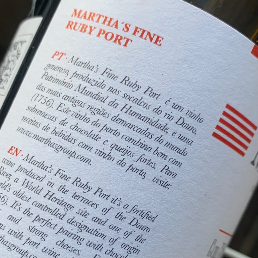 Marthas Fine Ruby back label kvardrat 2