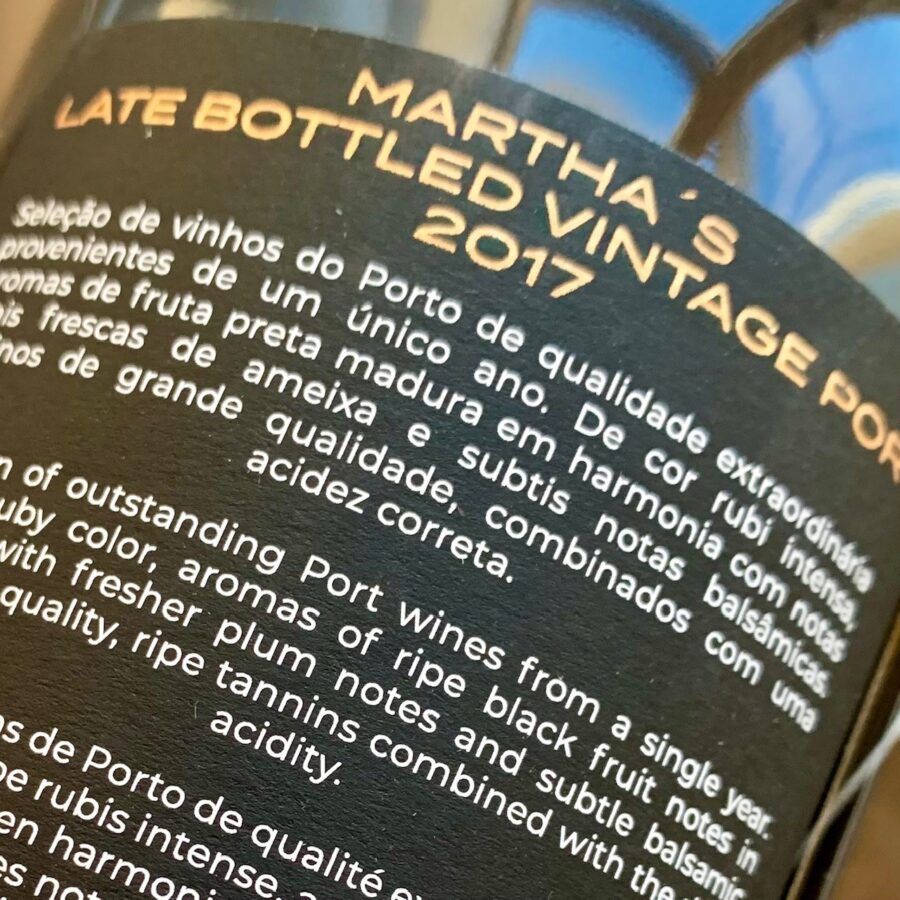 Marthas LBV back label kvardrat