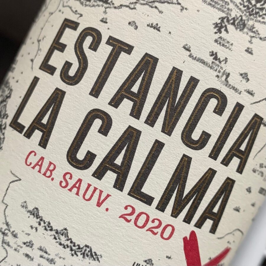 Estacia de Calma Cabernet Sauvignon Vina Viamonte Argentina front label 2