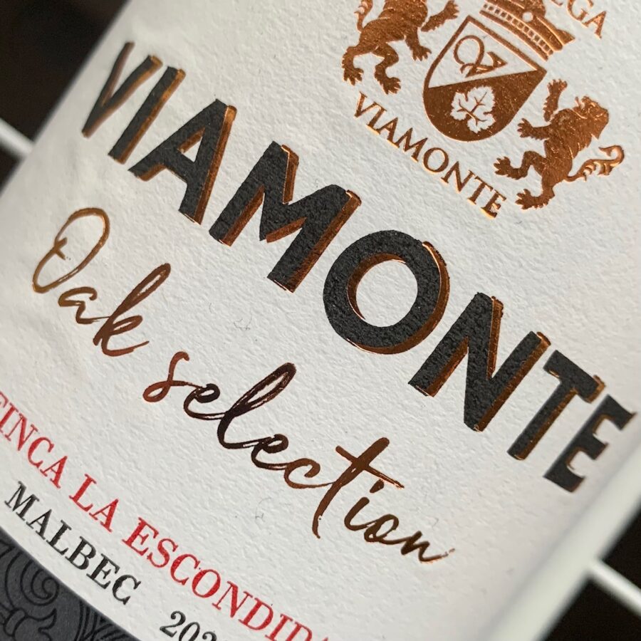 Malbec Oak Selection Viamonte Mendoza Argentina front label 2