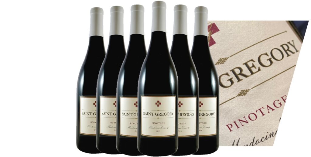 Saint Gregory Pinotage Graziano Wine banner bund